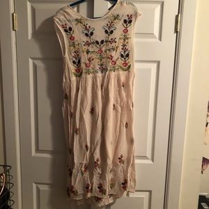 Zara embroidered maxi dress